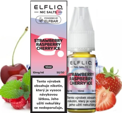 Liquid ELFLIQ Nic SALT Strawberry Raspberry Cherry Ice 10ml